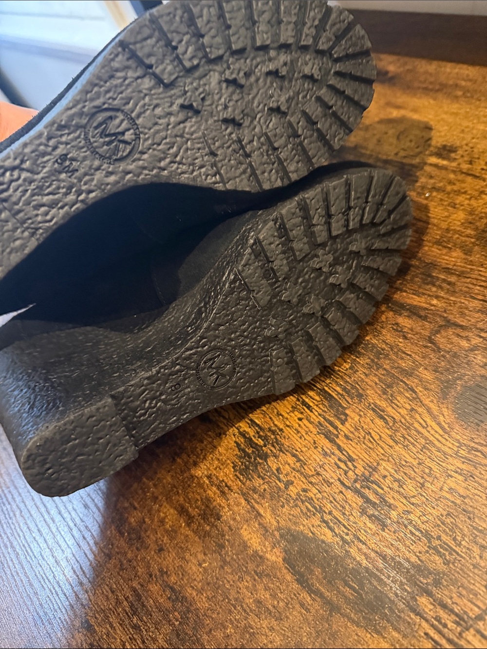 Michael Kors Black Suede Wedge Loafers - Picture 4 of 5
